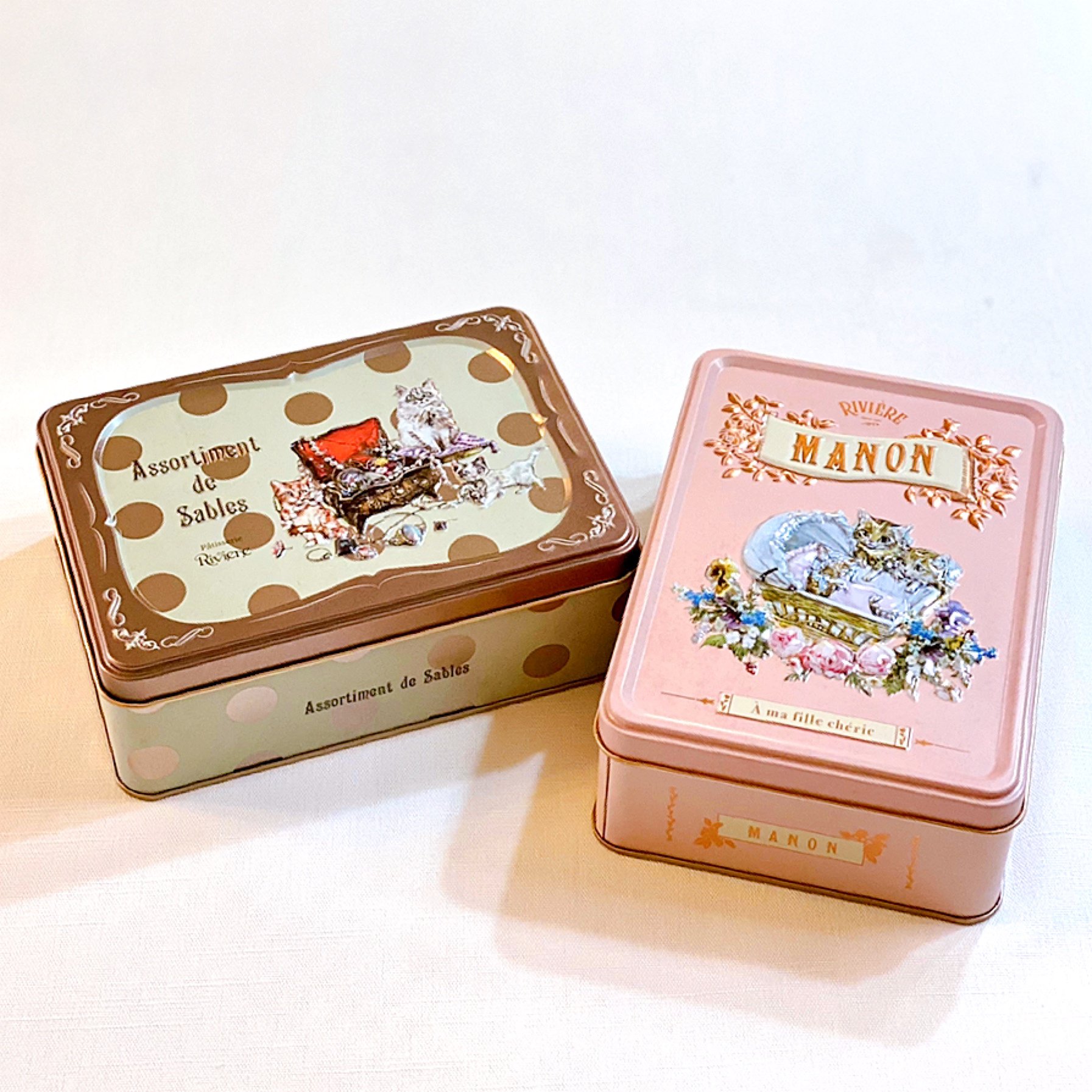 猫の缶がかわいすぎる！リビエールのラングドシャ！猫のちブログ