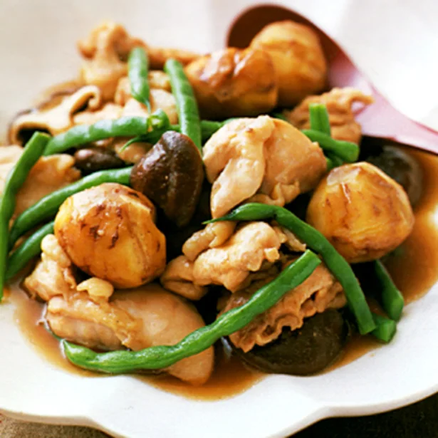 栗とほうれん草のグラタン