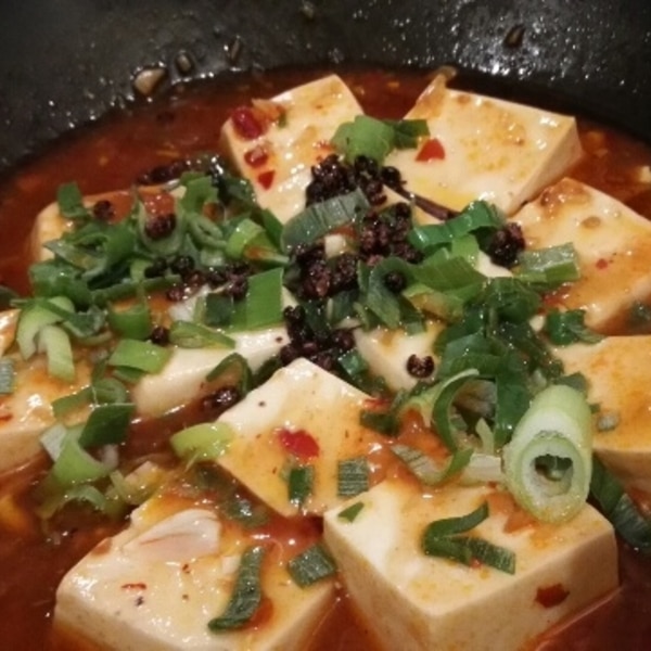 冷凍豆腐de肉なしトマト麻婆豆腐