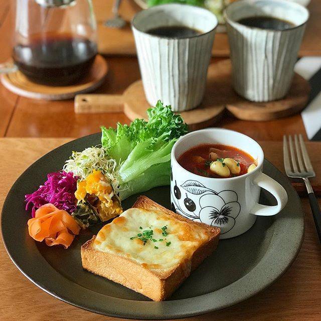 レンジで簡単 ワンプレート朝ごはん