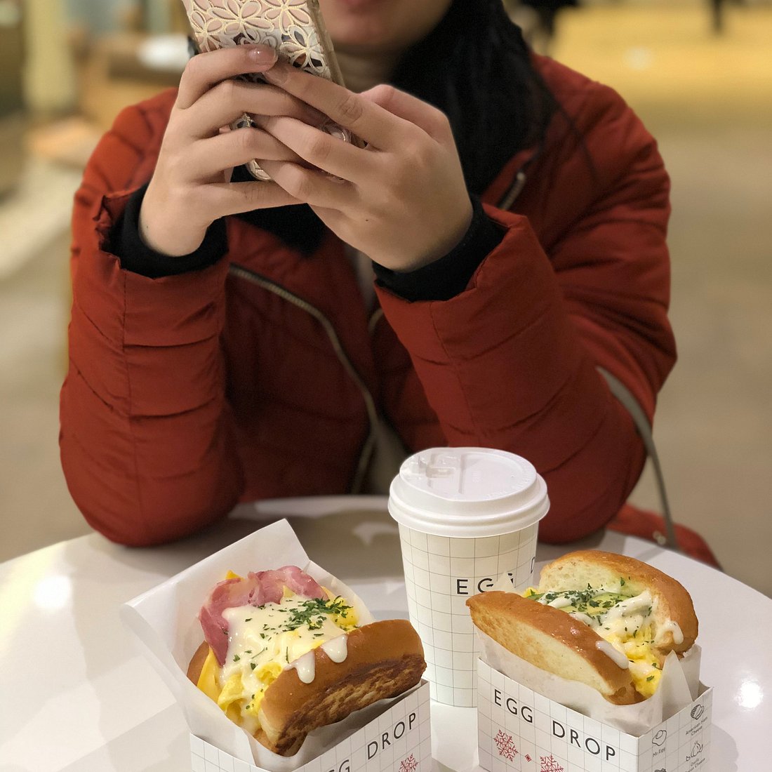 韓国 エッグドロップ 明洞TikTok