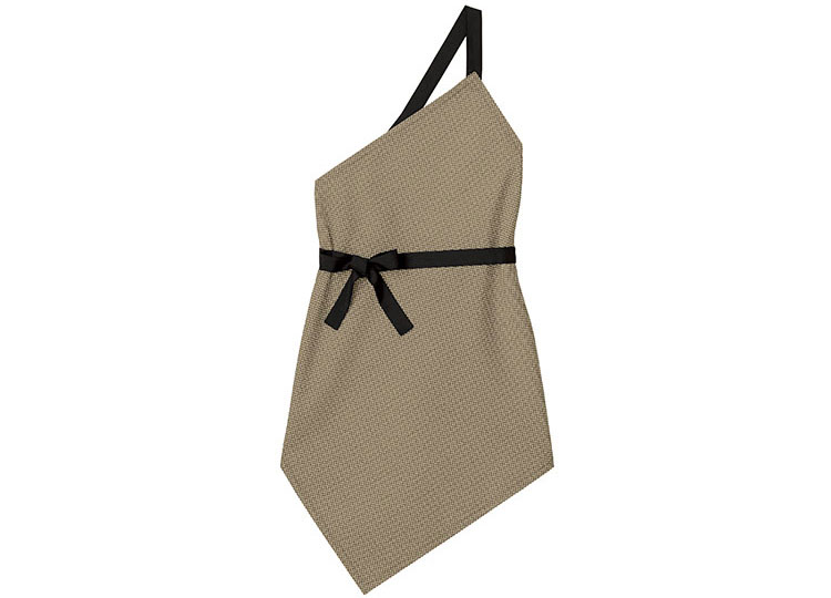 Yarmo ワン ショルダー エプロン スカート, Stone – Navyblue