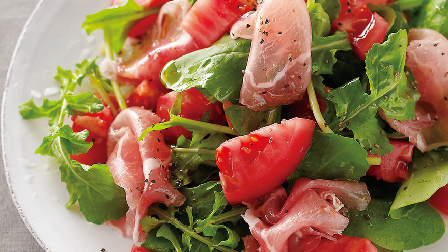 ルッコラと生ハムのイタリアンサラダ