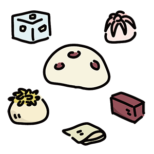 和菓子 無料ダウンロードフリーイラスト フリー素材 無料イラスト お絵描き ラクガキ- 猫のおえかき帳