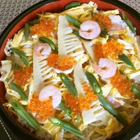 チャチャッと炒めて☆たけのこちらし