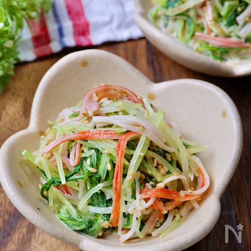 レシピ カニカマとアボカドのからしマヨ和え - しにゃごはん blog