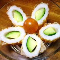 作り置きにも！国産だし醤油で♪豆苗とちくわのわさび醤油和え