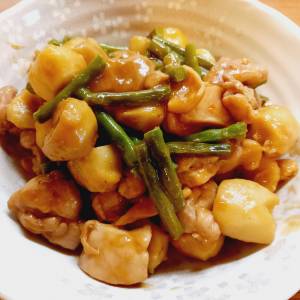 中華風!?里芋のそぼろ煮