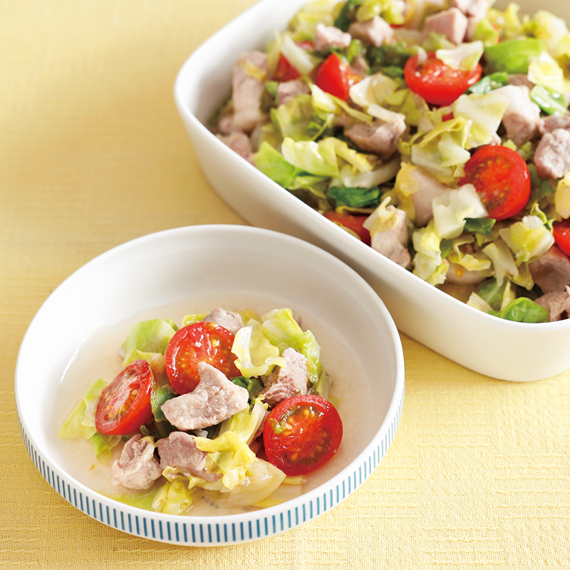 簡単常備菜レシピ。ポン酢キャベツ - つくりおき食堂