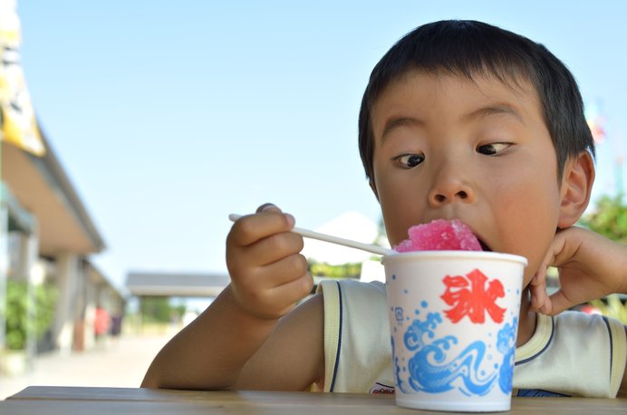 今日は、どの味にしようかな？ 年中 かき氷