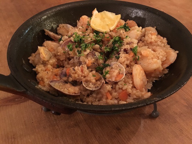 まるでカルボナーラ 簡単玄米リゾット風