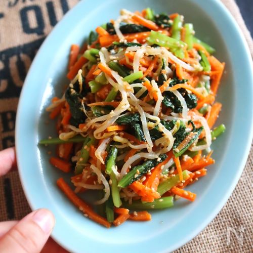 野菜のそぼろ炒め風 レンジで簡単！野菜たっぷり