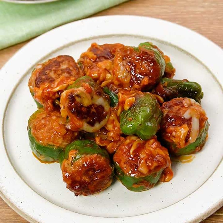 ピーマンの肉詰め