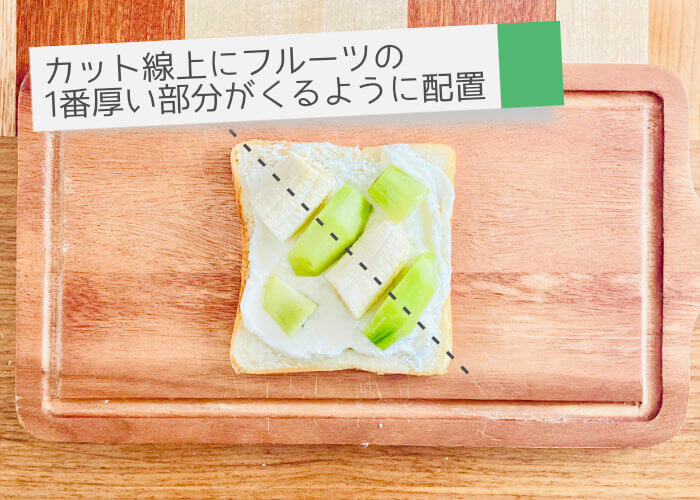 フルーツサンドのレシピ・作り方美しい断面のコツは並べ方と切り方にあり