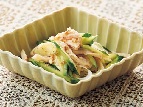 サラダチキンとキュウリの作り置きおかず