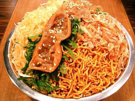 ボリューム満点♪ 豚肉の明太餅チーズお好み焼き