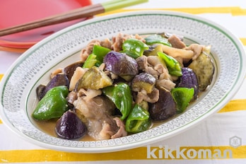 卵となすのチリソース炒め