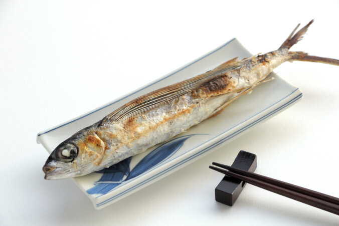 トビウオの塩焼き