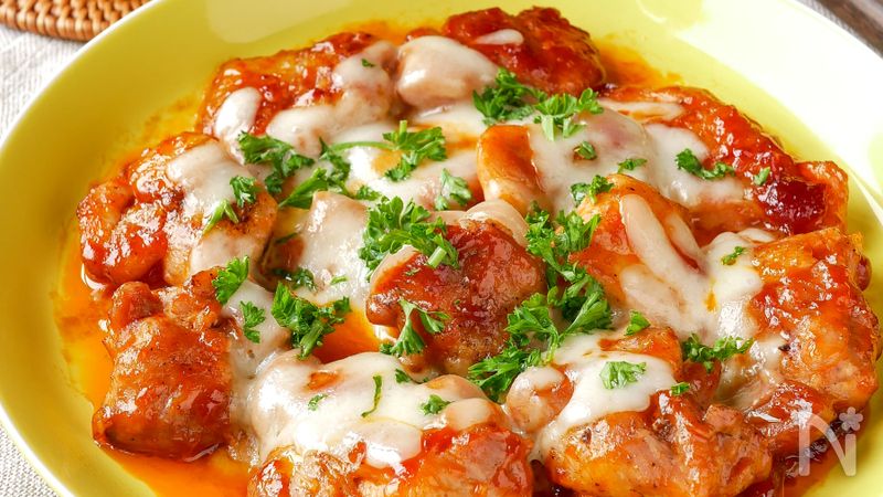 フライパンで！＊やみつきチーズ旨ケチャチキン＊