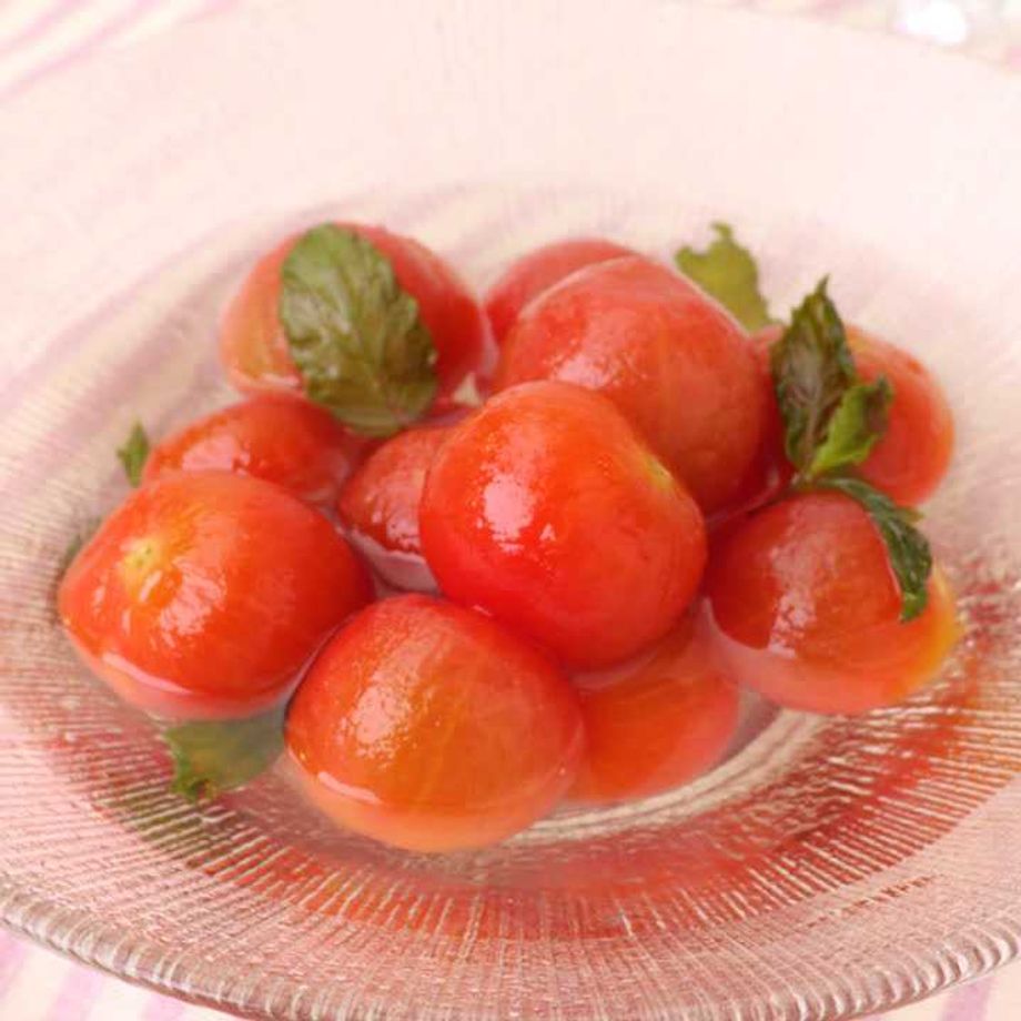 超簡単♡ミニトマトのはちみつレモン漬け