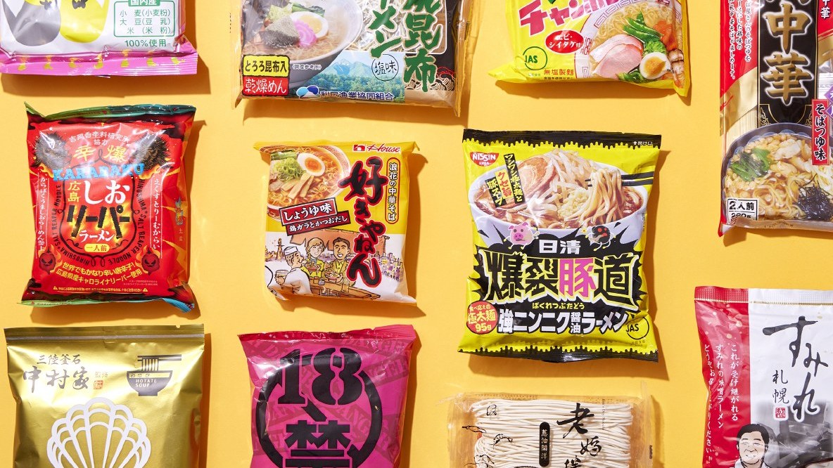 昭和の想い出 懐かしい昭和の袋めん27選 1980年代前編 ラーメン紀行 ほたて味らーめん わんぱくラーメン 華味餐庁など - YouTube