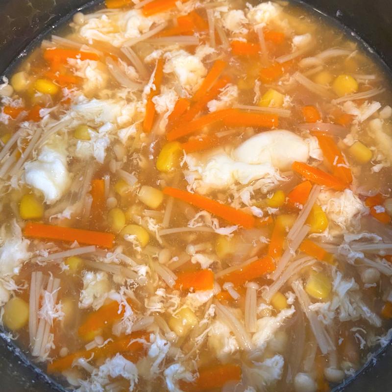 えのき茸の中華かきたまスープ