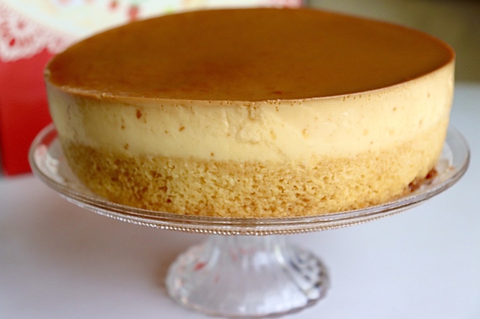 プリンケーキ固いプリン