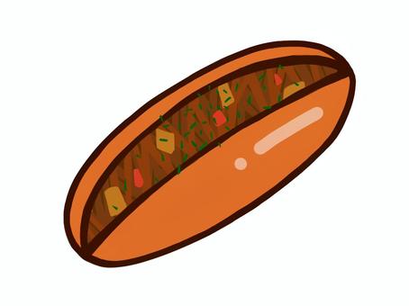 無料イラスト焼きそばパンパブリックドメインQ：著作権フリー画像素材集