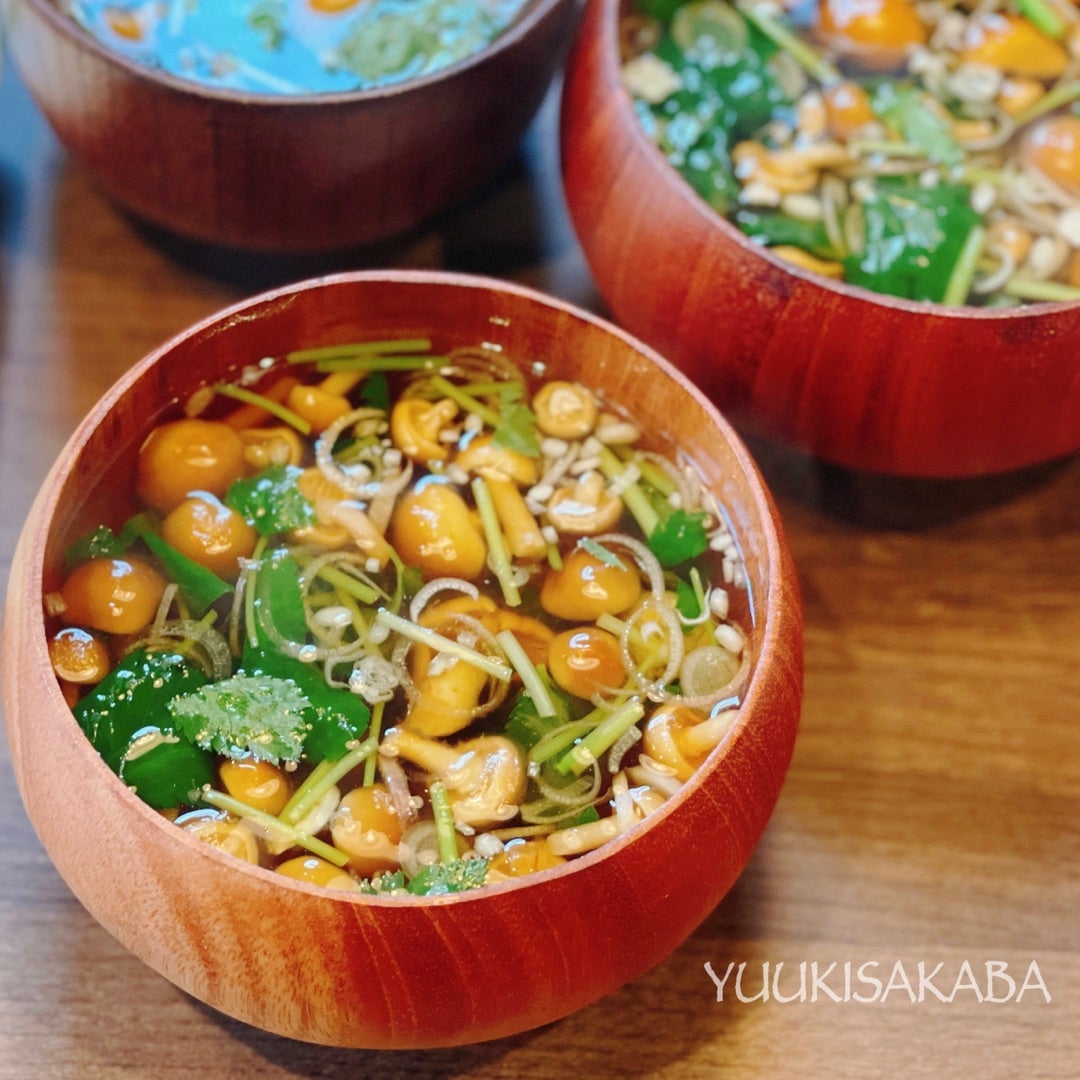 みそ汁2週間レシピDAY5 「なめこ×麩×豆苗のみそ汁」なめこパワーで腸をキレイに♪美的.com