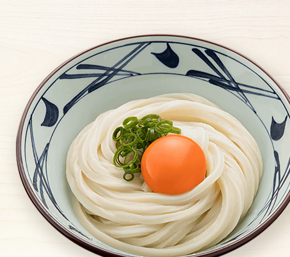 絶品とろ玉肉ぶっかけうどん 丸亀製麺風