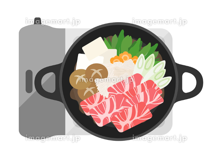 すき焼きが食べたくて絵を描きました。 なぜかしいたけが食べてます。おーい、君は食材じゃないのかーい😅 スキのお礼画像、みんフォトに「すき焼き 」「きのこ」でいれておこうと思います。すき焼き食べたい方が使うらくぼろ