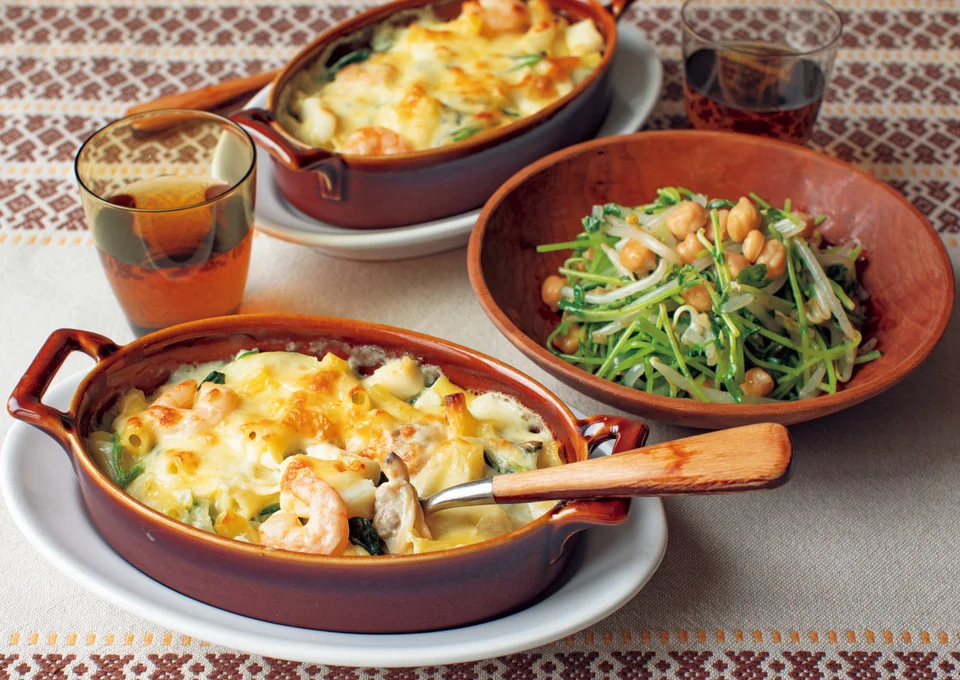 シーフードミックスとほうれん草のグラタンあいコープのレシピ集