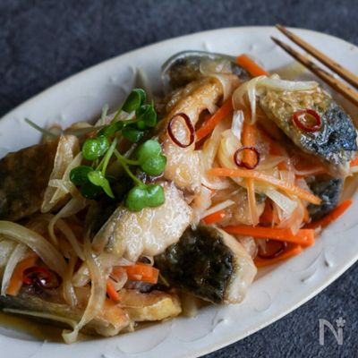 塩鯖の甘辛ごま照り焼き 作り置き