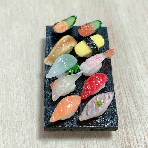 ミニチュアスイーツ すいかのおやつセット樹脂粘土 夏休みの工作にも！粘土で作る