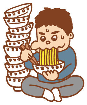 食べ過ぎたイラスト無料イラスト・フリー素材なら「イラストAC」