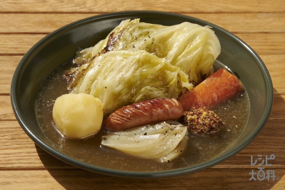 健康鶏のタンドリーチキン ウインナーとキャベツのポトフじゃがバター 食材宅配のヨシケイ 夕食ネット レシピ・メニュー・献立付き