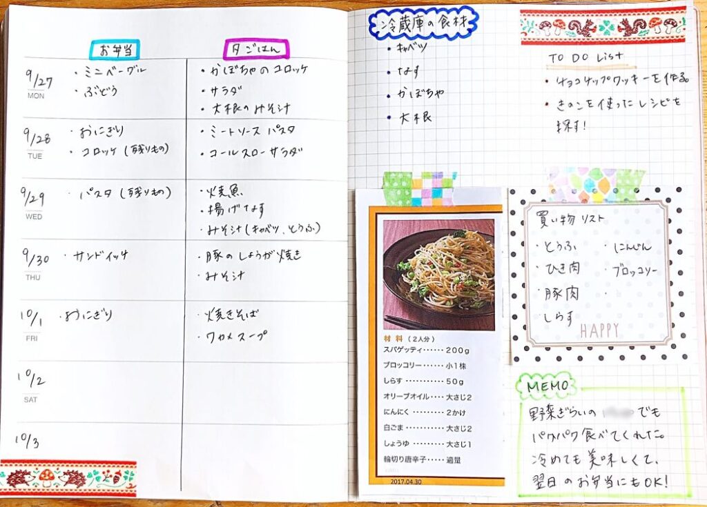 私流の献立決め方：簡単で美味しい食事を作るコツ