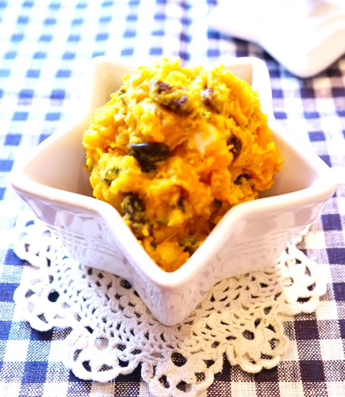 かぼちゃとナッツのクリームチーズ和えChef de PRISMATE シェフドプリズメイト プリズメイト 調理家電でつくる レシピ サイト