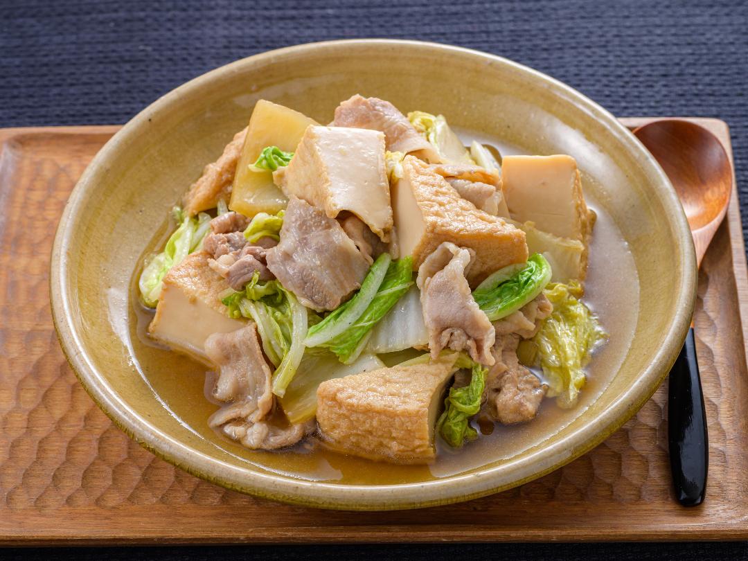 厚揚げのめんつゆ煮