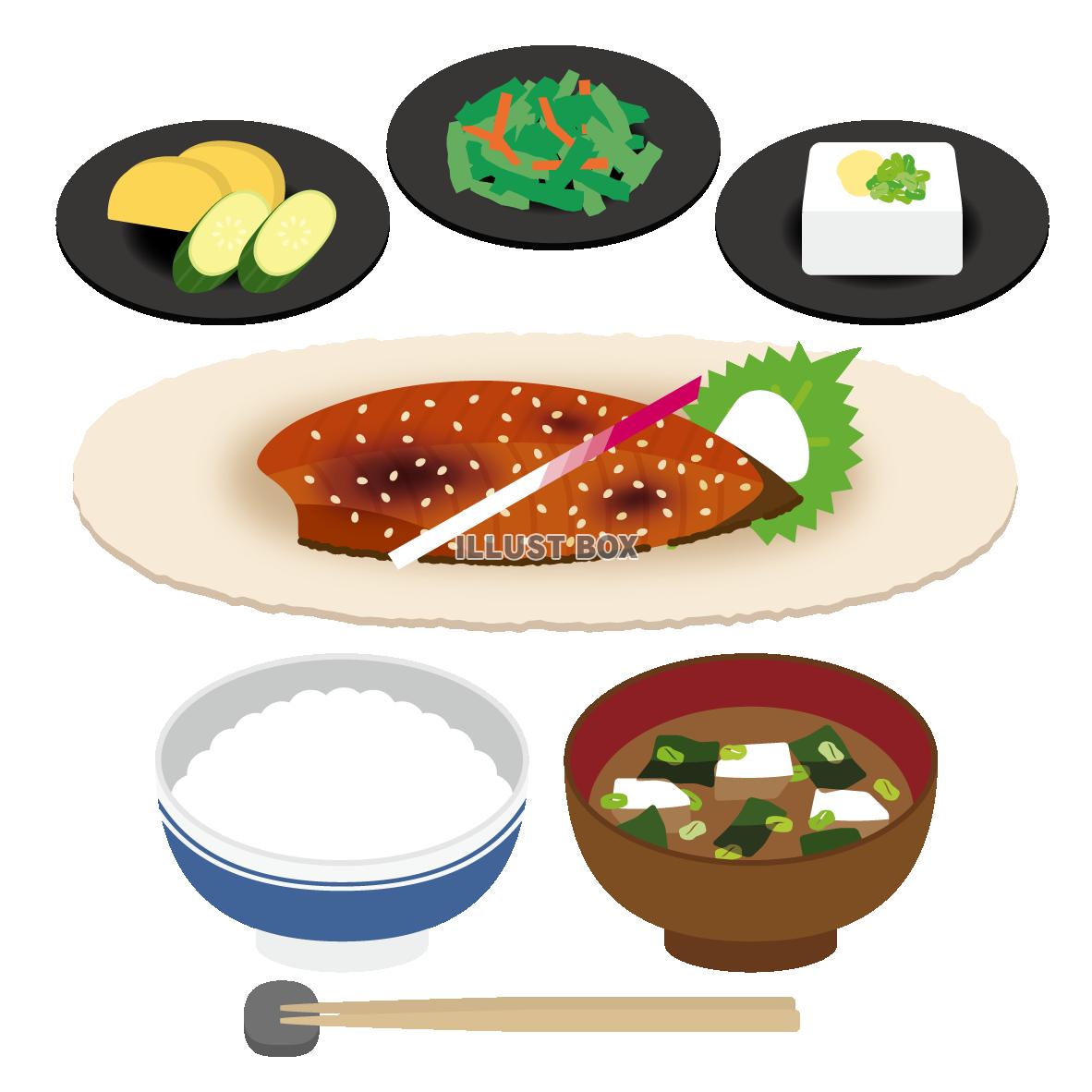 定食 手書きイラスト無料イラスト・フリー素材なら「イラストAC」