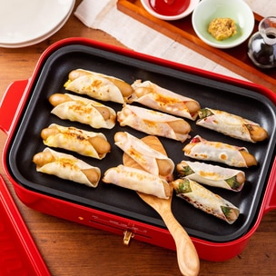 カリカリもっちり♡豆腐とツナのライスペーパー餃子 レシピ・作り方ヘルシート