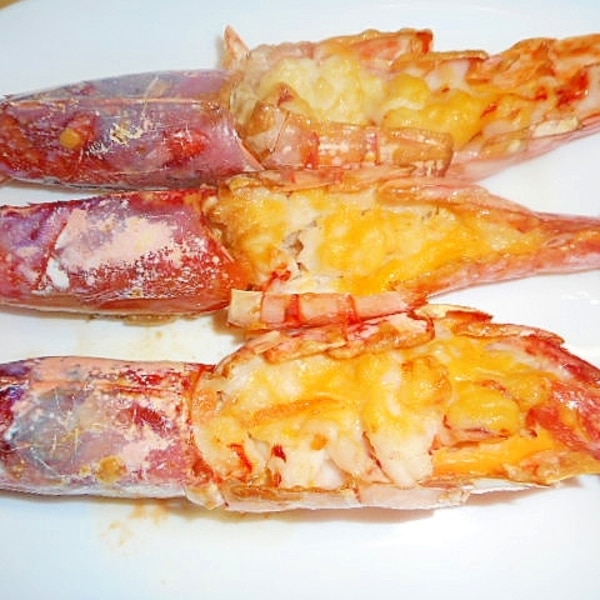 トースターで焼くだけで旨ウマ♡有頭海老のバジルマヨガーリック