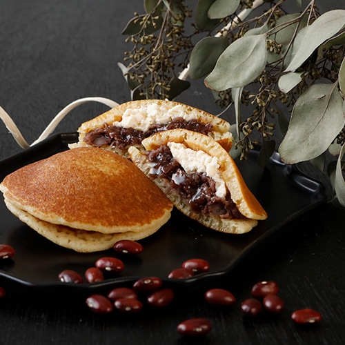 米粉で作る☆簡単もっちりどら焼き