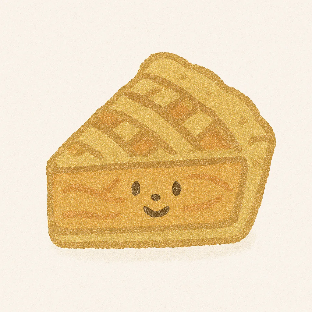 シンプルおしゃれなアップルパイイラスト・フリー素材なら「シンテリ」