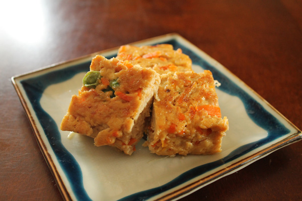 お弁当 冷凍豆腐と卵のチャンプル