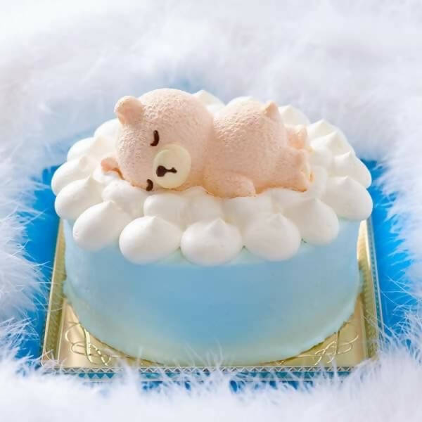 Amazonフェルト ままごと 苺のお誕生日ホールケーキ 茶色 ろうそく４本 誕生祝 出産祝食べ物おもちゃ