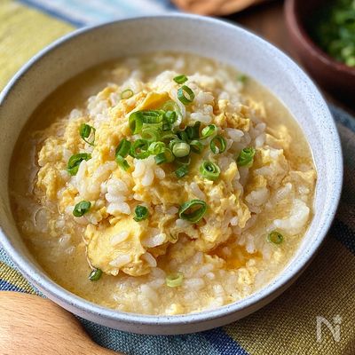 白だしで簡単♪たまご雑炊