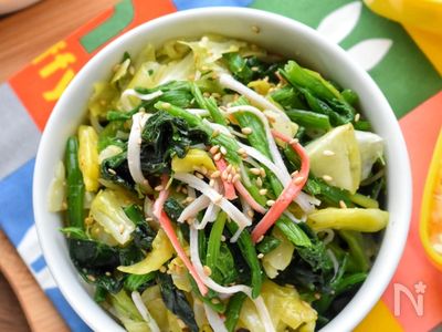 春キャベツとカニカマのナムル