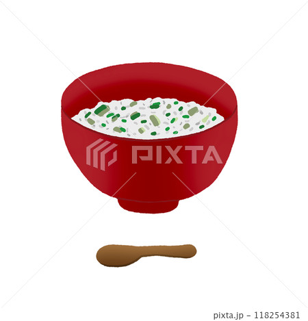 七草と七草粥を食べるこどもたちのイラスト ソフト子供と動物のイラスト屋さん わたなべふみ