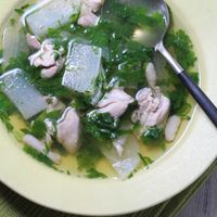 うまみたっぷり♪ 大根と鶏もも肉のにんにくスープ